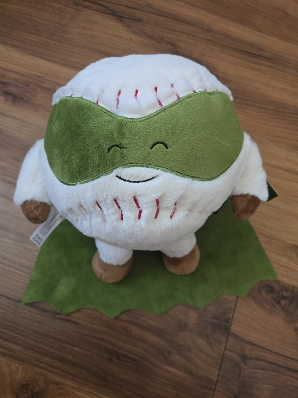 FAO SCHWARZ Heroes of the Game 7.5" Baseball Plush NWT Superhero Mask Cape S29